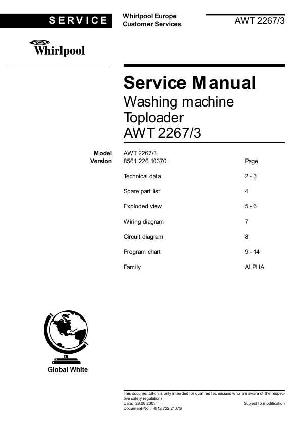 Сервисная инструкция Whirlpool AWT-2267 ― Manual-Shop.ru