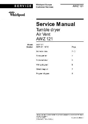 Service manual Whirlpool AWZ-121 ― Manual-Shop.ru