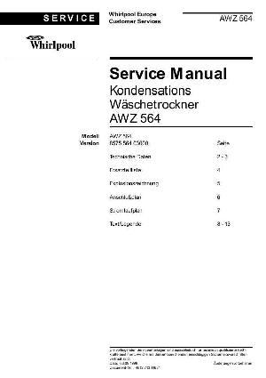 Service manual Whirlpool AWZ-564 ― Manual-Shop.ru