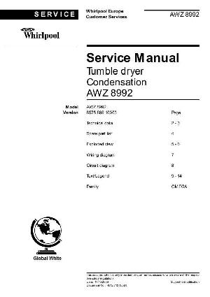 Service manual Whirlpool AWZ-8992 ― Manual-Shop.ru