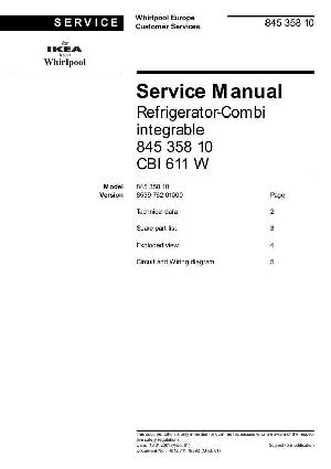 Service manual Whirlpool CBI-611 ― Manual-Shop.ru
