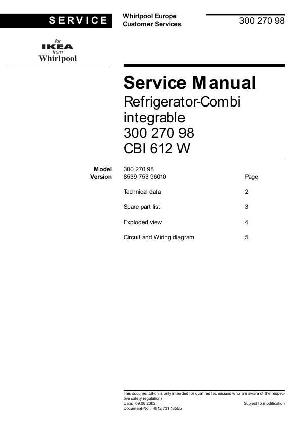 Service manual Whirlpool CBI-612 ― Manual-Shop.ru
