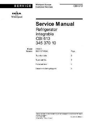 Service manual Whirlpool CBI-613 ― Manual-Shop.ru