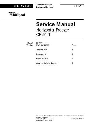 Сервисная инструкция Whirlpool CF-51T ― Manual-Shop.ru