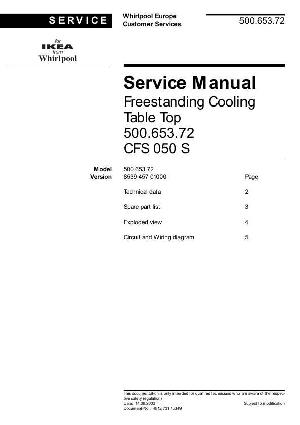 Service manual Whirlpool CFS-050S ― Manual-Shop.ru