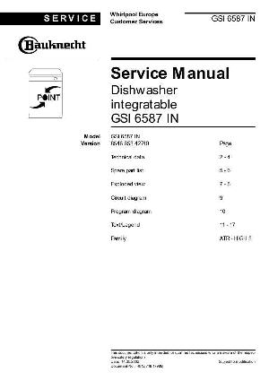 Сервисная инструкция Whirlpool GSI-6587 ― Manual-Shop.ru