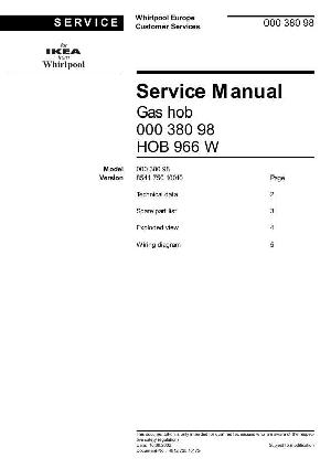 Service manual Whirlpool HOB-966 ― Manual-Shop.ru