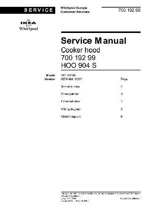 Service manual Whirlpool HOO-904W ― Manual-Shop.ru