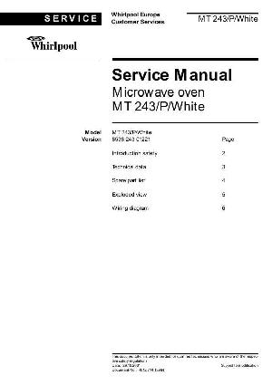 Service manual Whirlpool MR-243 ― Manual-Shop.ru