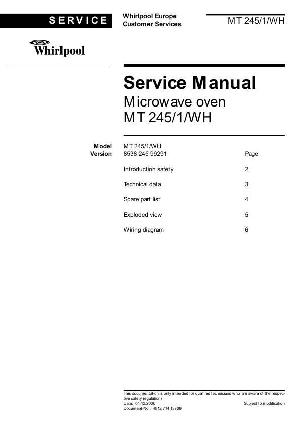 Service manual Whirlpool MR-245 ― Manual-Shop.ru