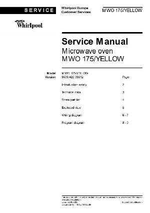 Service manual Whirlpool MWO-175 ― Manual-Shop.ru