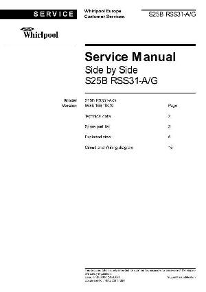 Service manual Whirlpool S-25B RSS31 ― Manual-Shop.ru