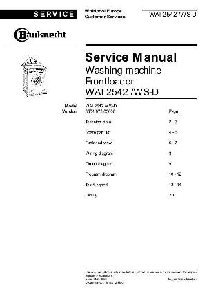 Service manual Whirlpool WAI-2542 ― Manual-Shop.ru