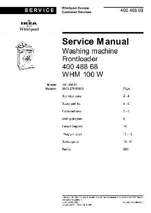 Сервисная инструкция Whirlpool WHM-100 ― Manual-Shop.ru