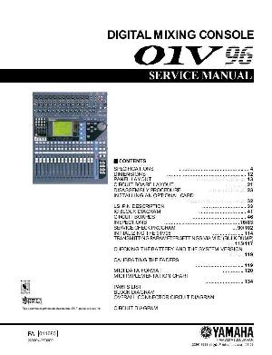 Сервисная инструкция Yamaha 01V96 ― Manual-Shop.ru