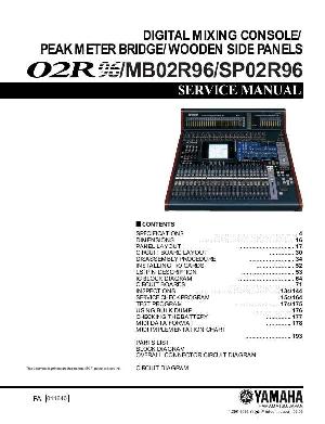 Сервисная инструкция Yamaha 02R96 ― Manual-Shop.ru