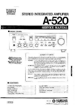 Сервисная инструкция Yamaha A-520 ― Manual-Shop.ru