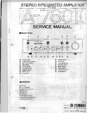 Сервисная инструкция Yamaha A-760II ― Manual-Shop.ru