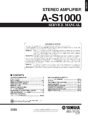 Service manual Yamaha A-S1000 ― Manual-Shop.ru