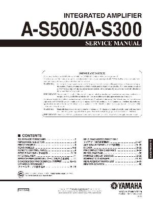 Service manual Yamaha A-S300, A-S500 ― Manual-Shop.ru