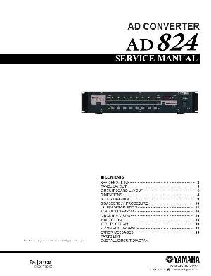 Сервисная инструкция Yamaha AD824 ― Manual-Shop.ru