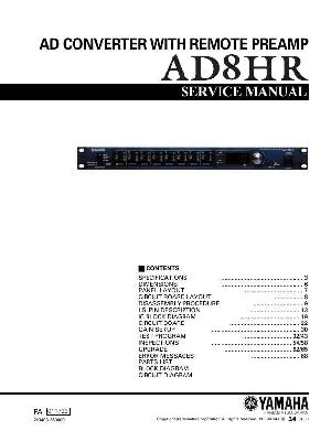 Сервисная инструкция Yamaha AD8HR ― Manual-Shop.ru