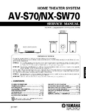 Сервисная инструкция Yamaha AV-S70 ― Manual-Shop.ru