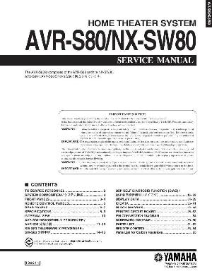 Service manual Yamaha AVR-S80, NX-S80 ― Manual-Shop.ru