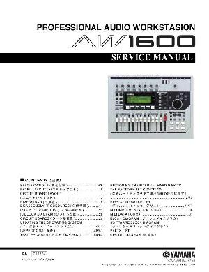 Сервисная инструкция Yamaha AW1600 ― Manual-Shop.ru