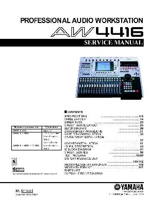 Сервисная инструкция Yamaha AW4416 ― Manual-Shop.ru