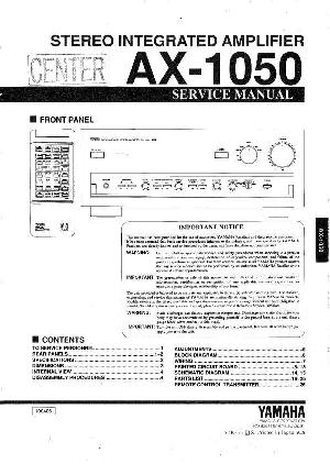 Сервисная инструкция Yamaha AX-1050 ― Manual-Shop.ru