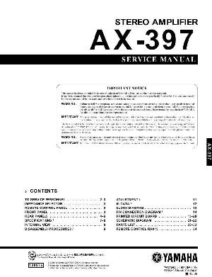 Сервисная инструкция Yamaha AX-397 ― Manual-Shop.ru