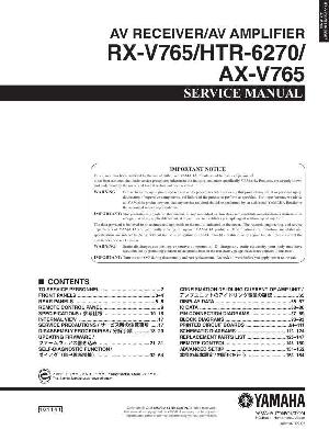 Service manual Yamaha AX-V765 ― Manual-Shop.ru