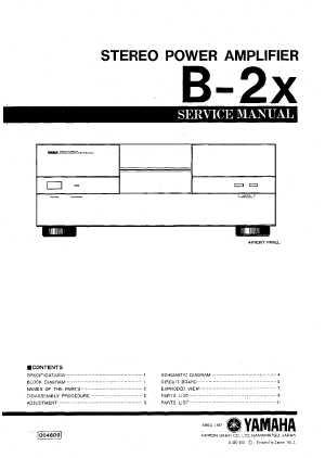 Сервисная инструкция Yamaha B-2X ― Manual-Shop.ru