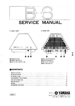 Сервисная инструкция Yamaha B-6 ― Manual-Shop.ru