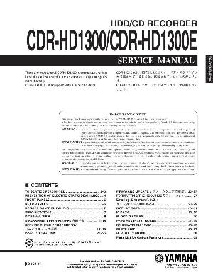Service manual Yamaha CDR-HD1300, CDR-HD1300E ― Manual-Shop.ru