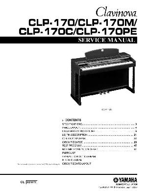 Service manual Yamaha CLP-170, CLP-170M, CLP-170C, CLP-170PE  ― Manual-Shop.ru