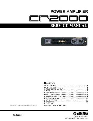 Сервисная инструкция Yamaha CP-2000 ― Manual-Shop.ru