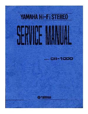 Сервисная инструкция Yamaha CR-1000 ― Manual-Shop.ru
