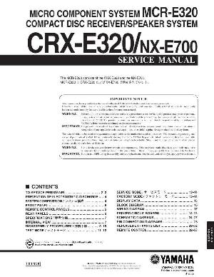 Сервисная инструкция Yamaha CRX-E320 ― Manual-Shop.ru