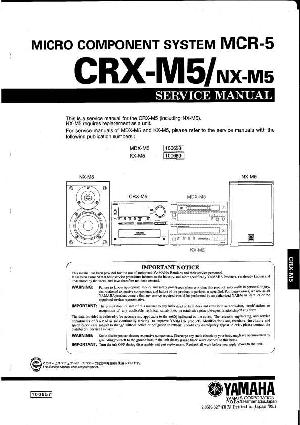 Сервисная инструкция Yamaha CRX-M5, NX-M5 ― Manual-Shop.ru
