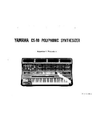 Сервисная инструкция Yamaha CS-80  ― Manual-Shop.ru