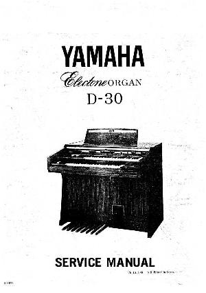 Сервисная инструкция Yamaha D-30  ― Manual-Shop.ru