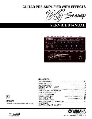 Сервисная инструкция Yamaha DG-STOMP ― Manual-Shop.ru