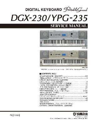 Сервисная инструкция Yamaha DGX-230, YPG-235 ― Manual-Shop.ru