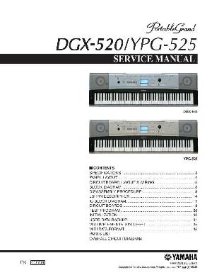 Сервисная инструкция Yamaha DGX-520, YPG-525 ― Manual-Shop.ru