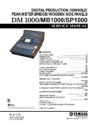 Сервисная инструкция Yamaha DM1000, MP1000, SP1000 ― Manual-Shop.ru