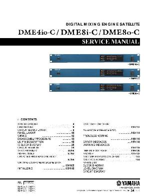 Сервисная инструкция Yamaha DME4IO-C, DME8I-C, DME8O-C ― Manual-Shop.ru