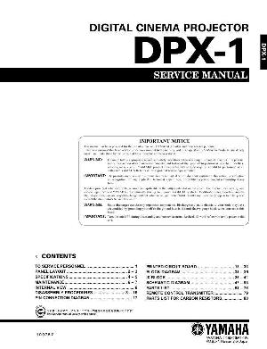 Сервисная инструкция Yamaha DPX-1 ― Manual-Shop.ru