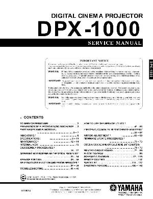 Service manual Yamaha DPX-1000 ― Manual-Shop.ru